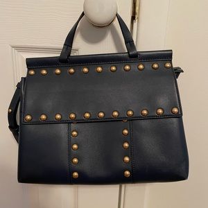 Tory Burch Block T Bag with Gold Hardware